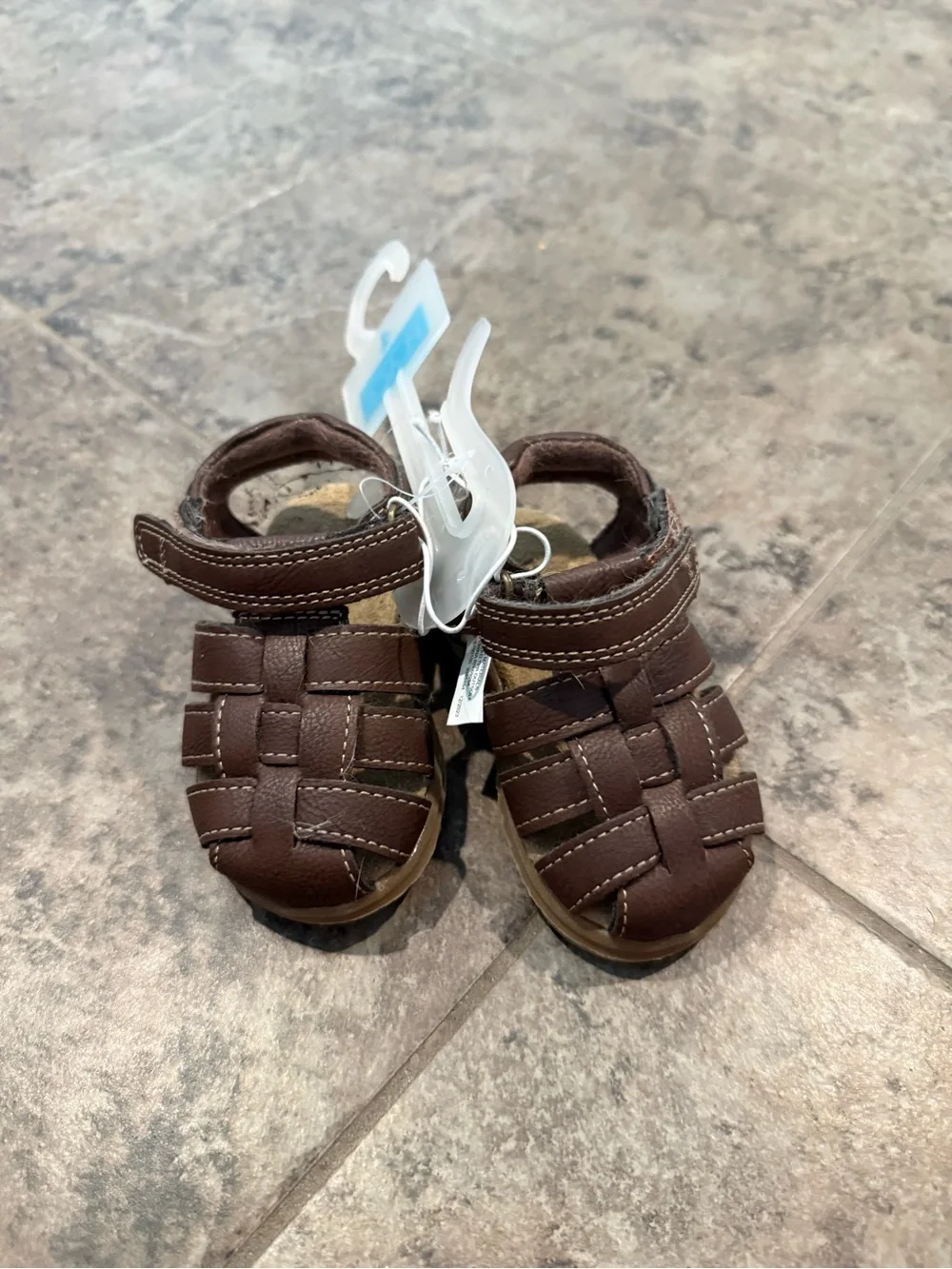 🍝The Children's Place Brown Boys' Fisherman Sandals